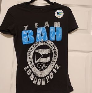 Bahama Olympic Committee Team BAH tshirt, size Large (fits like a small)
